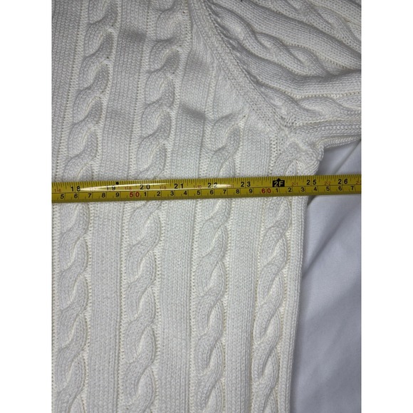 Vineyard Vines Men's  Heritage Varsity V Neck Tennis Sweater Marshmallow XL $228 - Picture 6 of 8